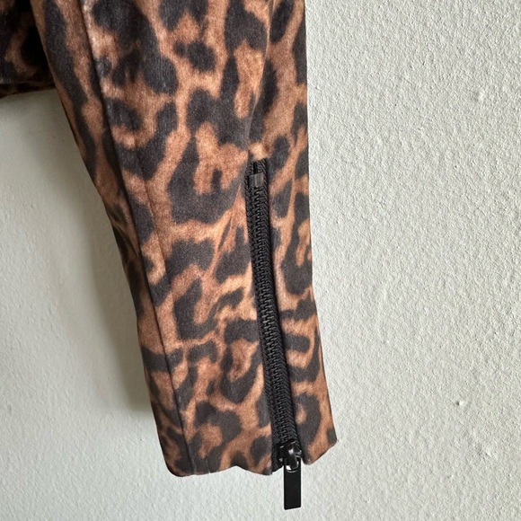 Romeo And Juliet Cheetah Print Motorcycle Jacket Size S - Picture 6 of 7